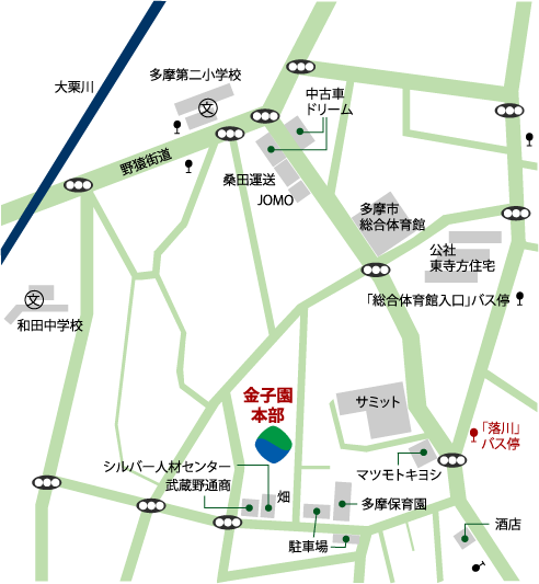 多摩市本部地図